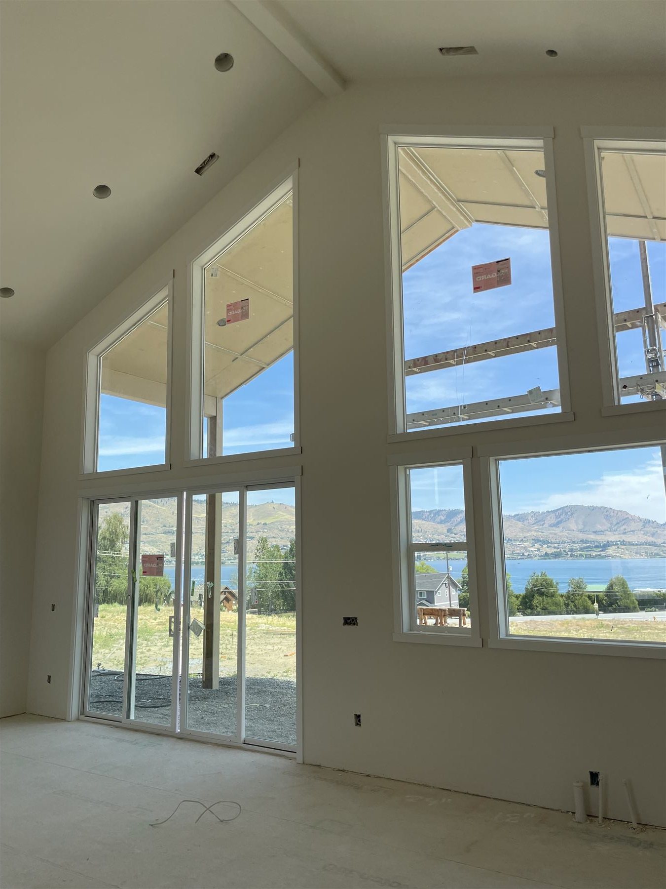 Window trim installation, second angle